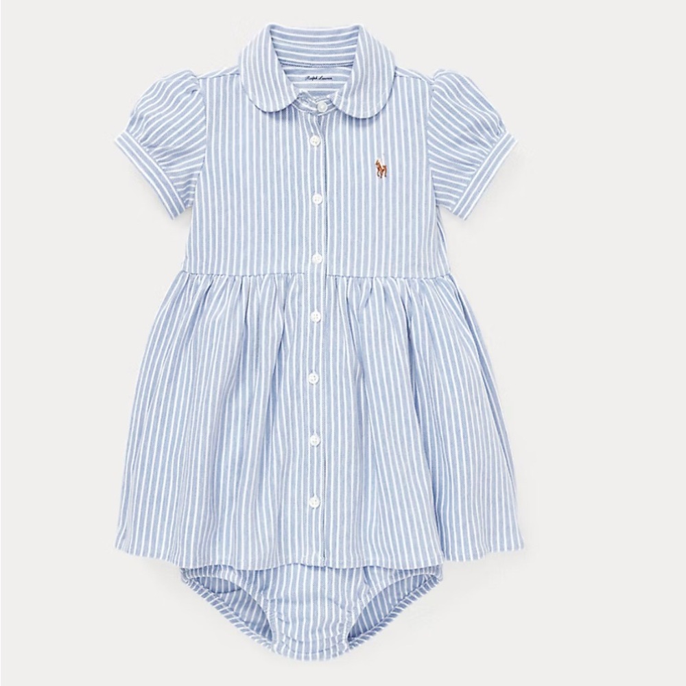 Ralph Lauren Oxford shirt dress blue 6 months